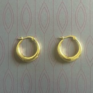 14K Gold Plated Hoop Earrings